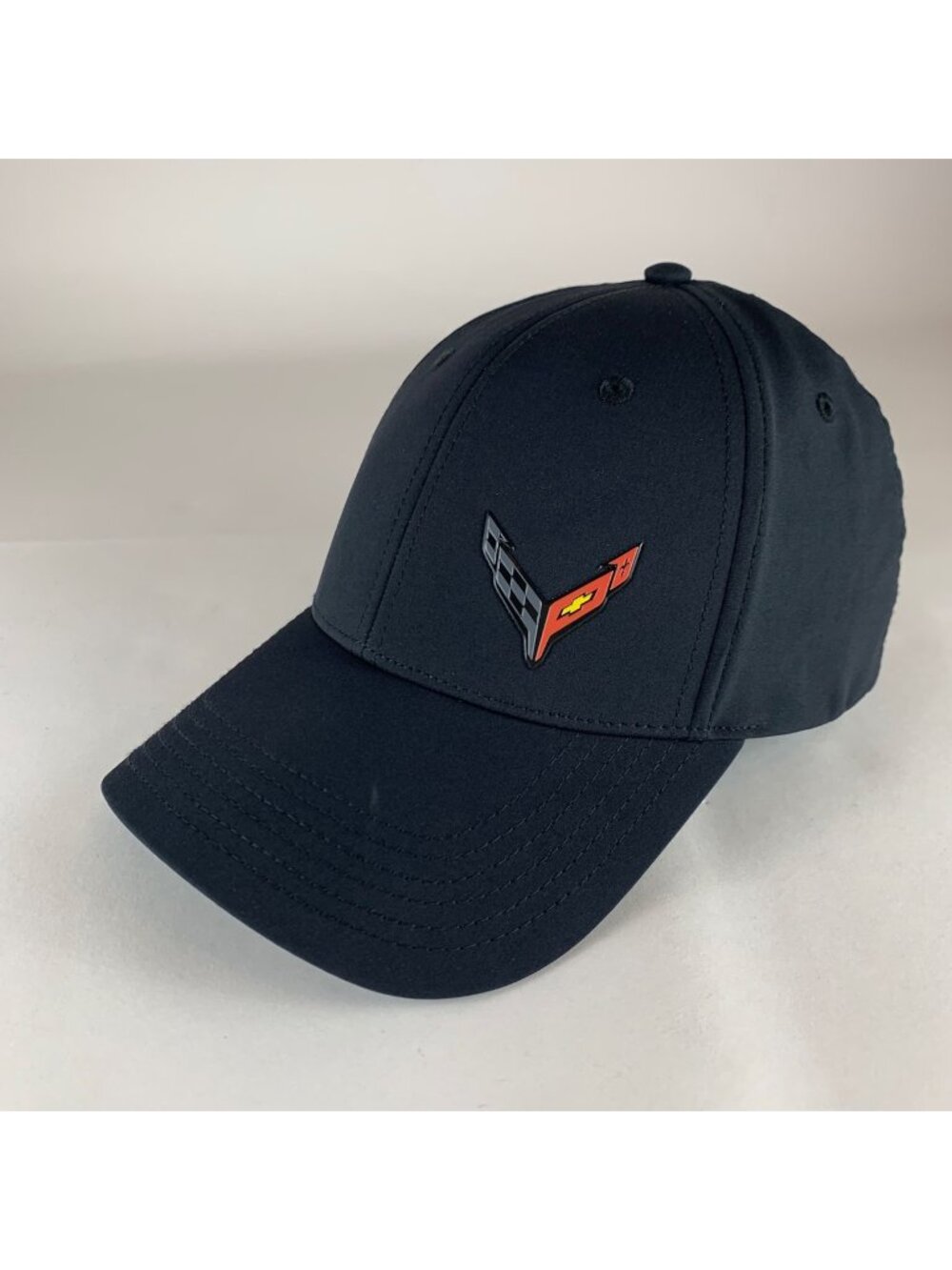 Chevrolet Corvette Black Cruisin Sports Stretch Fitted Hat Mens One Size